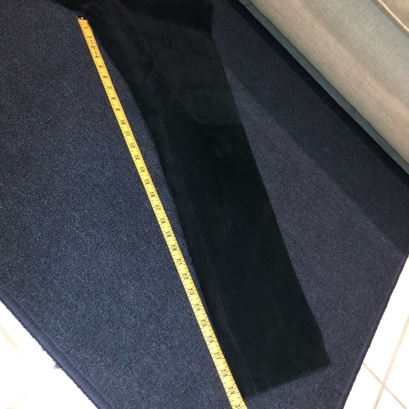 Bushwacker Black Genuine Leather Dress Pants Size 10 - Picture 9 of 9